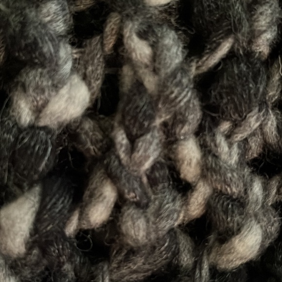 Sundance grey chunky wool blend sweater size M - Picture 3 of 5